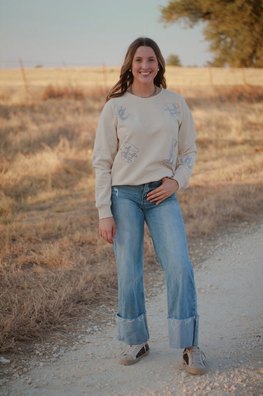 The Rodeo Rose Sweatshirt
