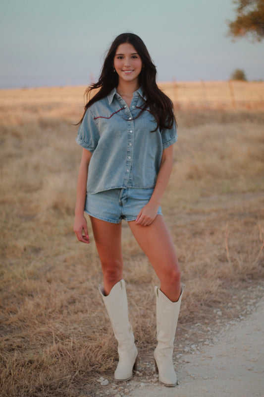 Durango Denim Top