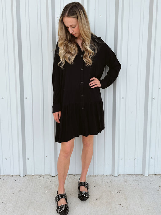 Eclipse Button-Up Dress