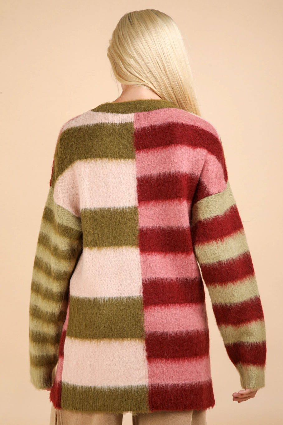 Colorblock Striped Sweater