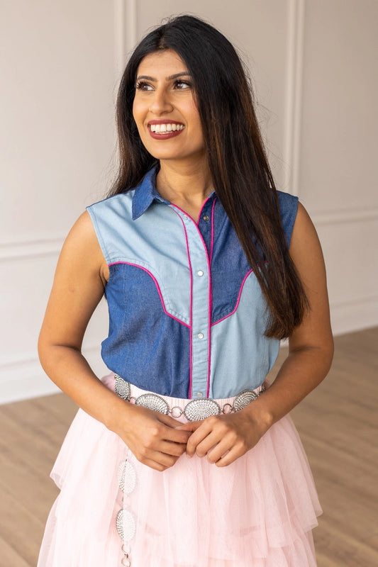 Spooky Cowgirl Sleeveless Top